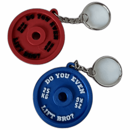 Gym weight plate Keychain